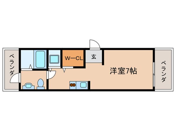 エスペランサ伊丹の物件間取画像